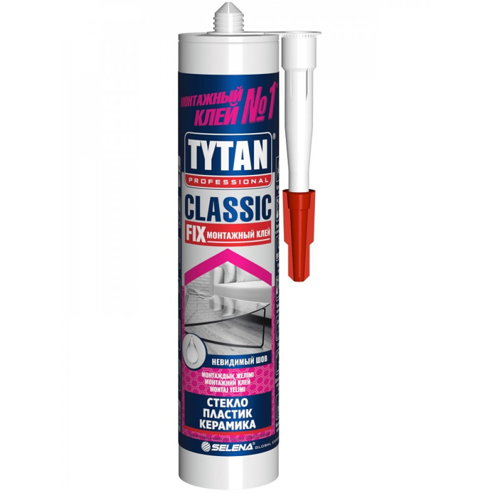 Клей TYTAN Classic Fix монтажний без кольору, 310 мл