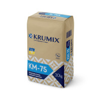 Штукатурка KRUMIX KM-75 гипсовая машинного нанесения, 30кг