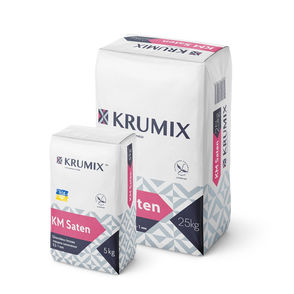 Шпаклівка KRUMIX Saten фінішна, 25кг