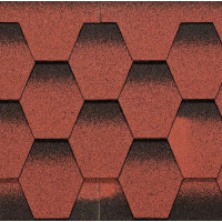 Битумная черепица BTM Shingle Rubin Красный