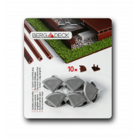 Заглушки овальные для террасной доски Bergdeck, антрацит