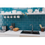 Керамічна плитка Golden Tile для стін, колекція Metrotiles Блакитний 100*200мм