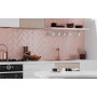 Керамічна плитка Golden Tile для стін, колекція Metrotiles Рожевий 100*200мм
