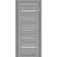 Дверь ТМ "KORFAD", коллекция "CRYSTAL ПВХ", модель Vista (стекло сатин)