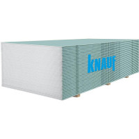 Гіпсокартон KNAUF стіновий вологостійкий 2000*1200*12,5 мм