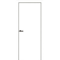 Двері ТМ "ОМіС" FLAT 01 B (кромка ABS 1мм) Емалекс (кромка чорна)