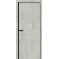 Дверь ТМ "ОМіС" FLAT 01 B (крома ABS 1мм) ПВХ (крома черная)