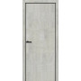 Двері ТМ "ОМіС" FLAT 01 B (кромка ABS 1мм) ПВХ (кромка чорна)