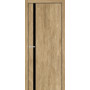 Двері ТМ "ОМіС" FLAT 02 B (кромка ABS 1мм) ПВХ (кромка чорна)