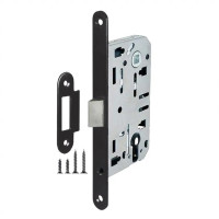 Корпус врезного замка ARMADILLO LH 85-50 UK BL (черный) Box