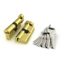 Циліндровий механізм FUARO (R602/70) R6002Knob70(30+10+30) PB латунь 5Key з вертушкою