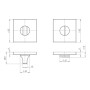 Ручка поворотна BK6.K.ARC.Q52 (BK6 ARC) BL-24 чорний