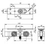 Комплект роликів для розсувних дверей ARMADILLO SLD.Comfort.SET.rollers/80 (Comfort 80/4 kit)