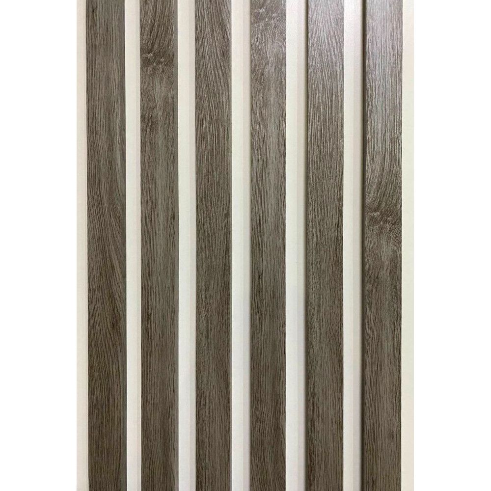 Панно із декоративних рейок ТМ "Floor Decor" 40*16*2750мм, колір цемент