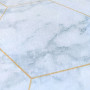 Пленка самоклеящаяся малахитовый мрамор золотые соты 0,45*10м (SW-00001214)