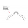 Коньок декоративний для фальцевої панелі Tile