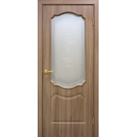 Двері ТМ "ОМіС" Прима ПВХ СС+КР (скло з контурним малюнком)